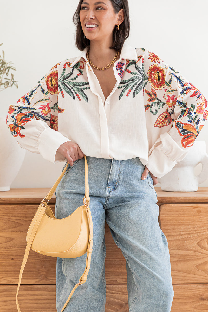 IVY Blanche - Chemise Motifs