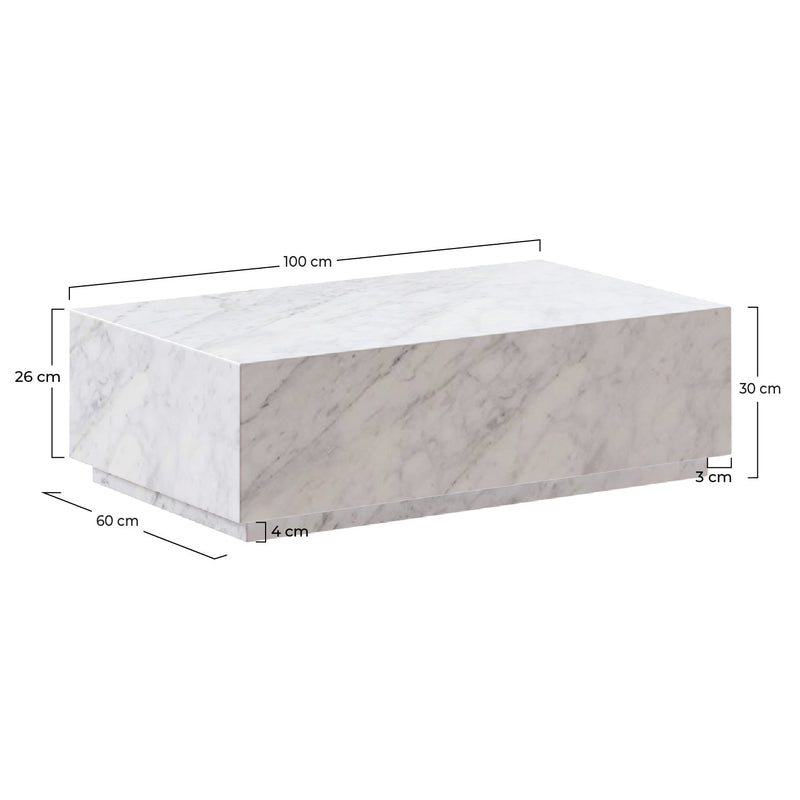 Izaé Coffee Table - White