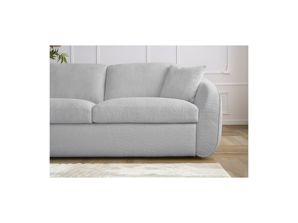 Cezanne - Straight Sofa Bed with Express Opening - Bouclé Fabric