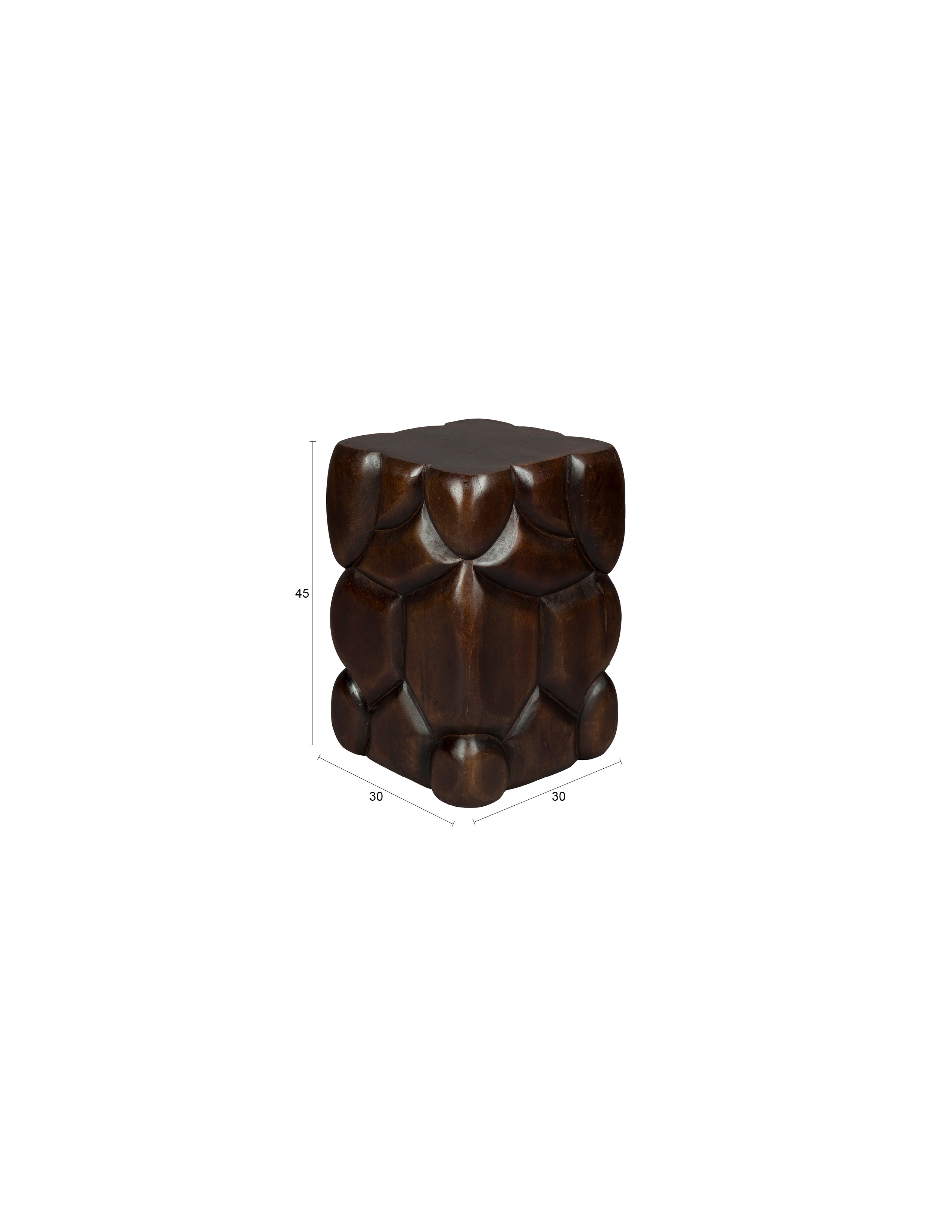 Brooklyn - Stool - Mango wood - Walnut/Brown