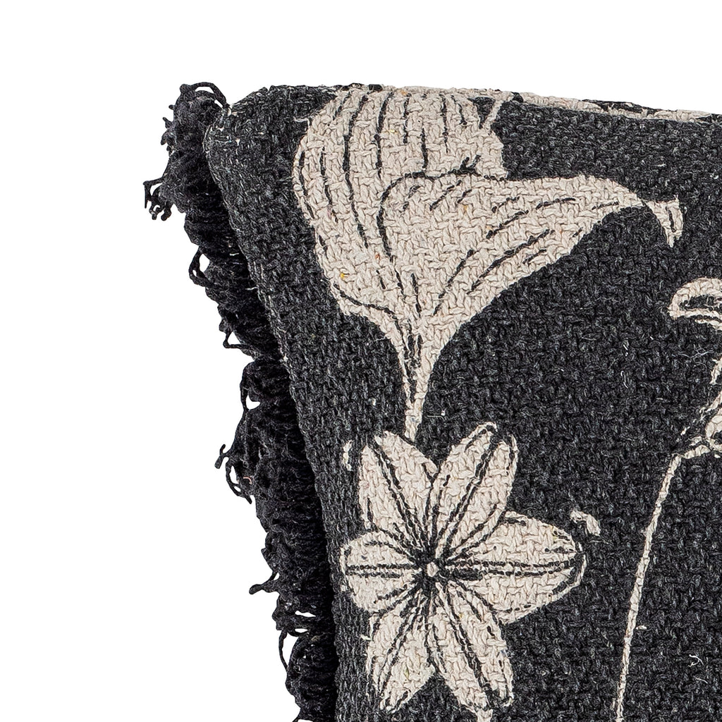 Mali - Cushion - Black - Recycled Cotton