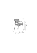 Jolien - Dining Room Armchair - Fabric - Gold/Pink