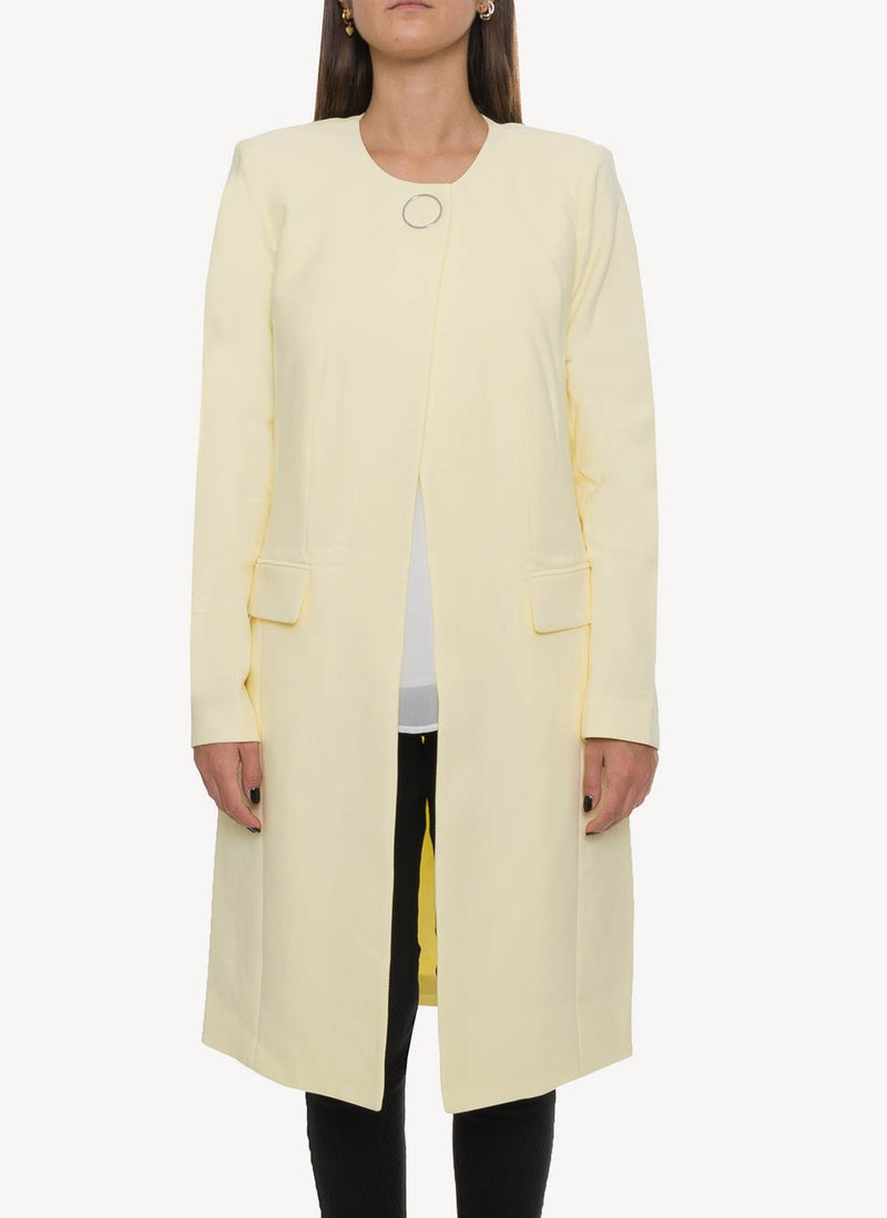 Calvin Klein - Veste Longue - Crème - Femme