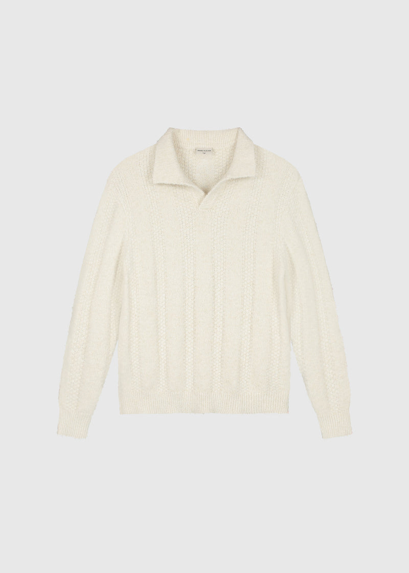 Polo de jacquard - Crudo