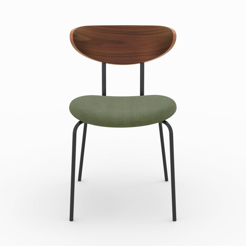 Chaise Jade en velours côtelé vert kaki (lot de 2)