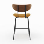 Jade - Set of 2 Yellow Corduroy Center Island Chairs