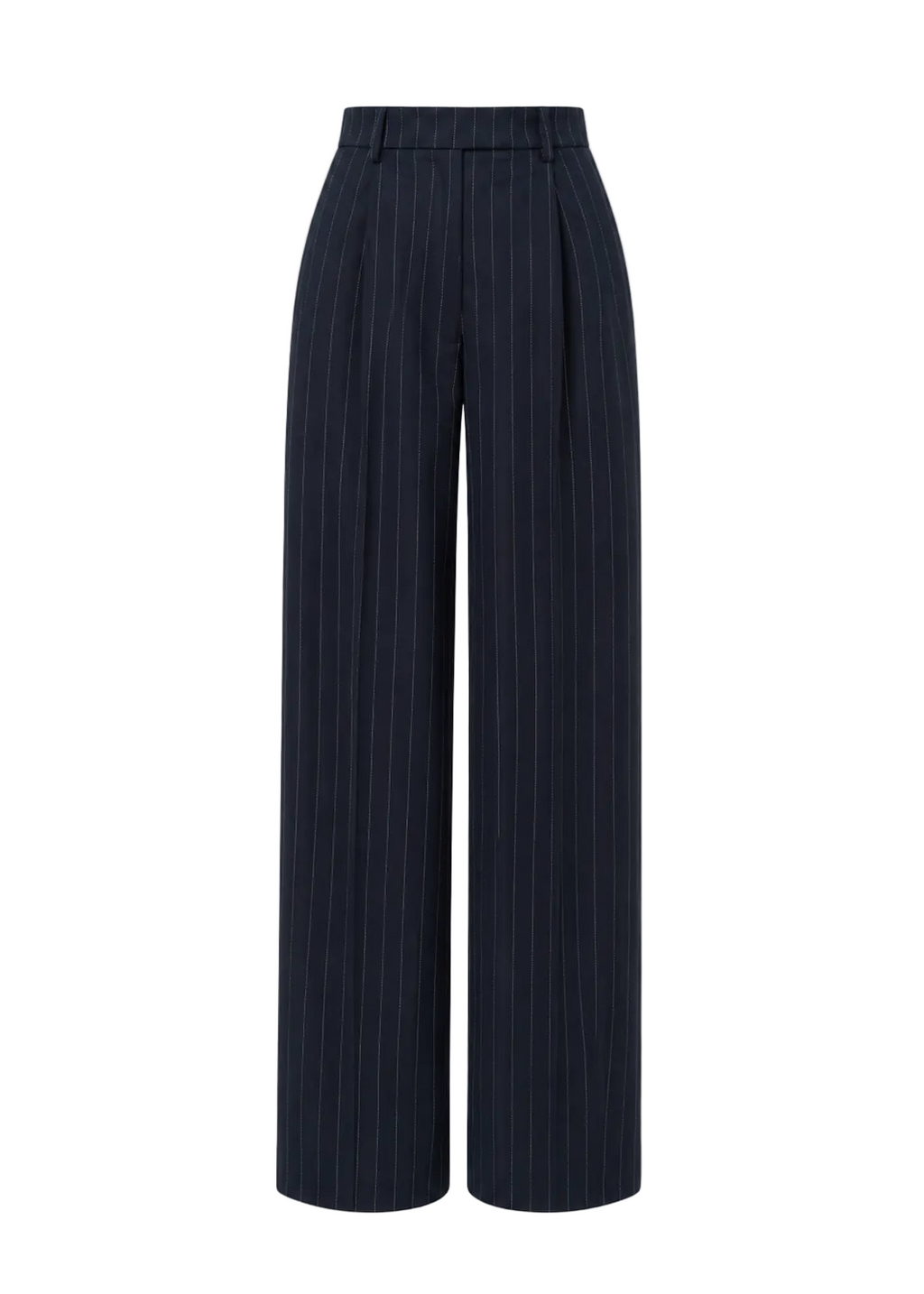 Jagger Pinstripe Tailored Trousers - Navy