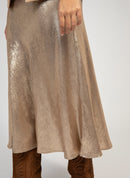 Janyma Gold Midi Skirt