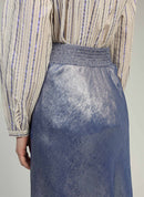 Janyma Blue Midi Skirt