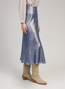 Janyma Blue Midi Skirt