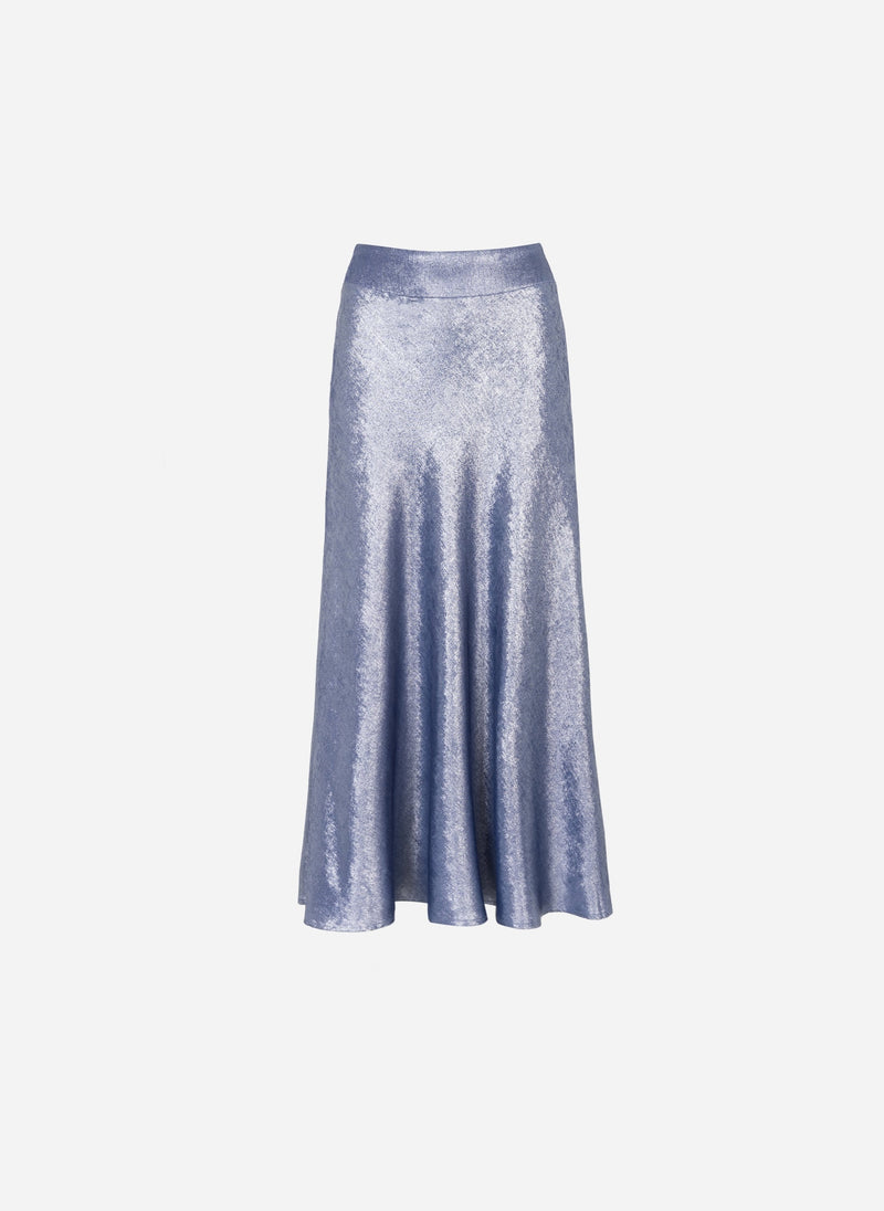 Janyma Blue Midi Skirt