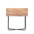 Kora - Planter - Wood and Metal - Light Wood