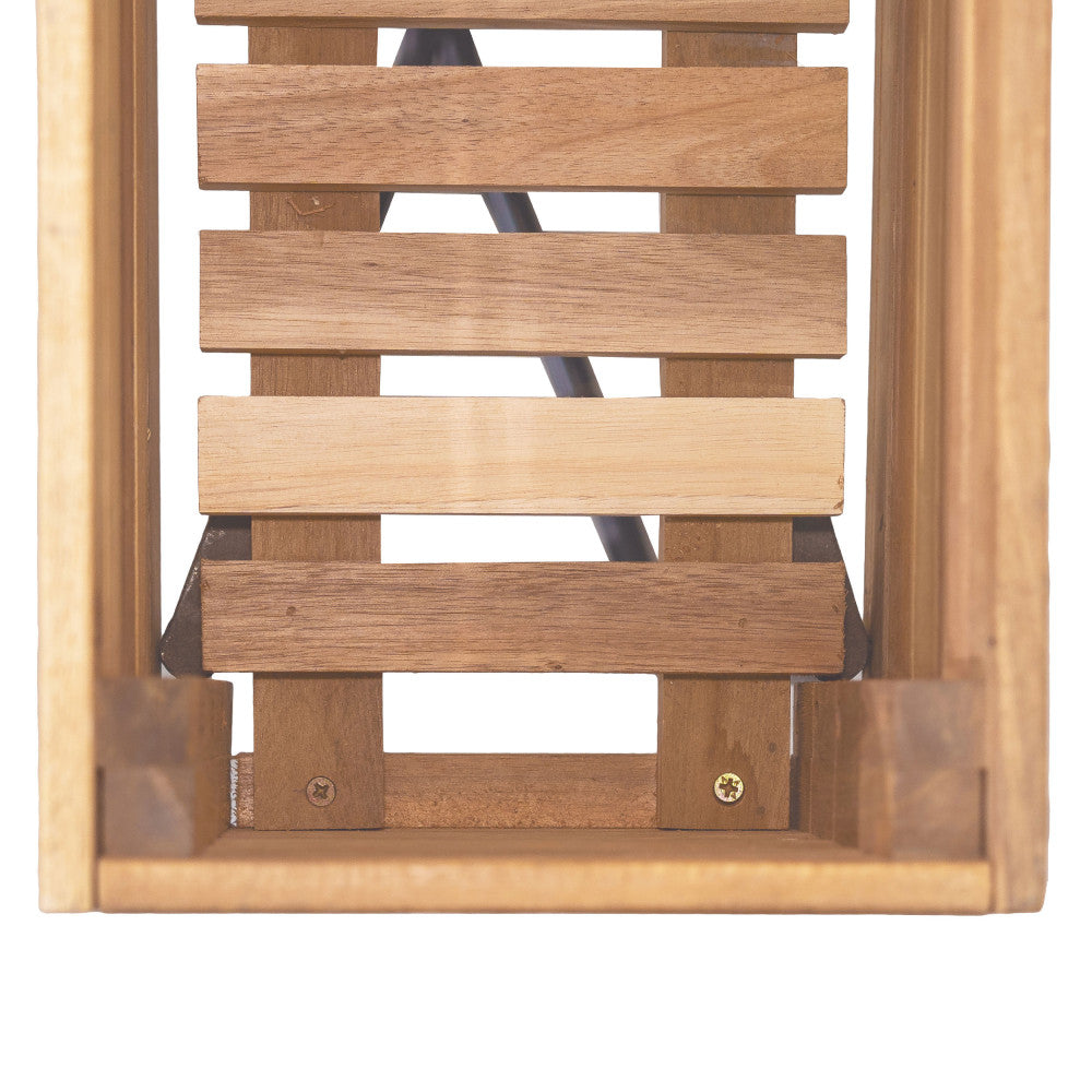 Kora - Planter - Wood and Metal - Light Wood