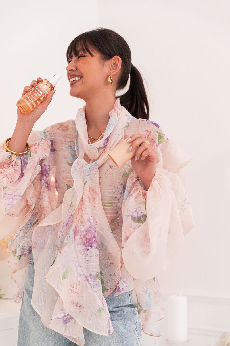 JASMÉE Lilas - Blouse À Volants