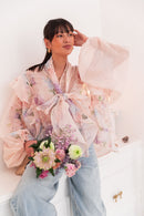 JASMÉE Lilas - Blouse À Volants