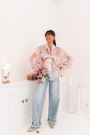 JASMÉE Lilas - Blouse À Volants