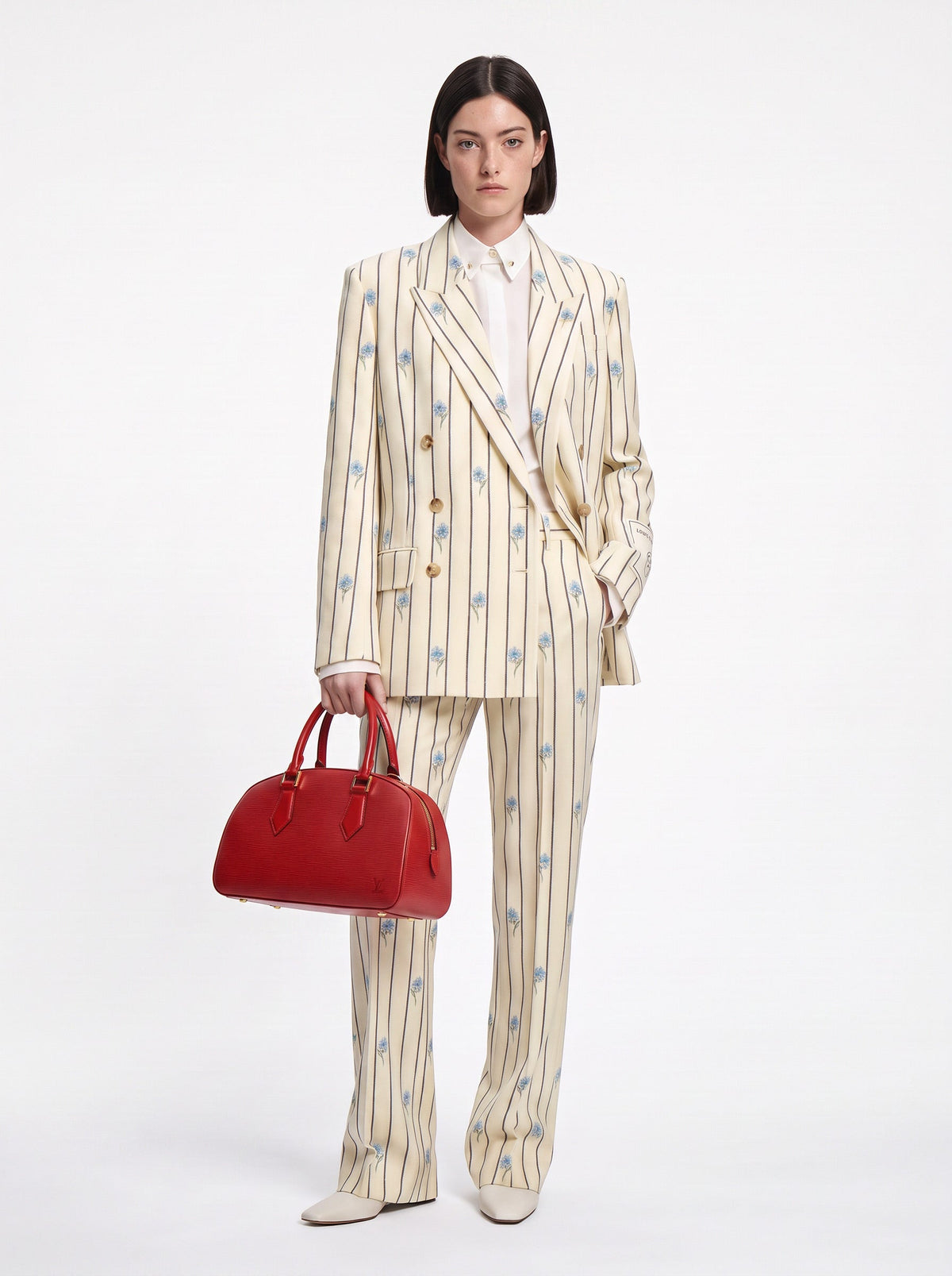 Sac Jasmin Louis Vuitton Cuir Épi Rouge