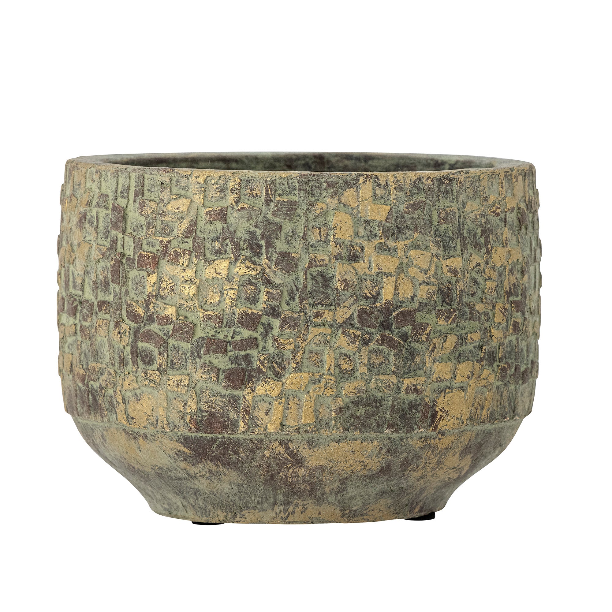 Mawi - Macetero Deco - Verde - Terracota