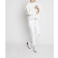 Berenice - White Straight-Leg Jeans 7/8