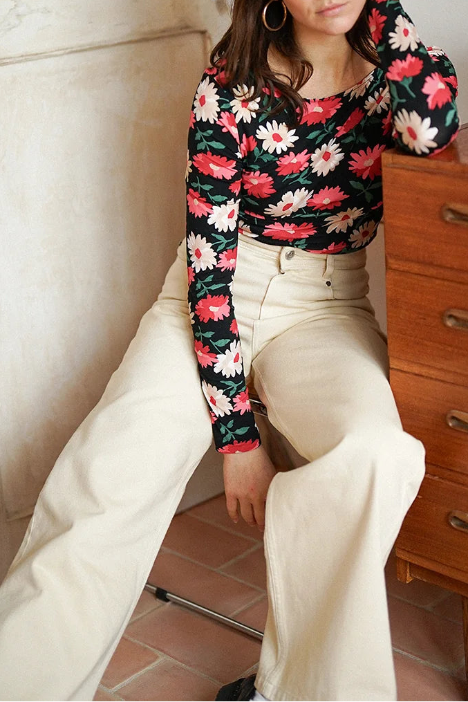 Jeans Wide Legs Marco - Ecru