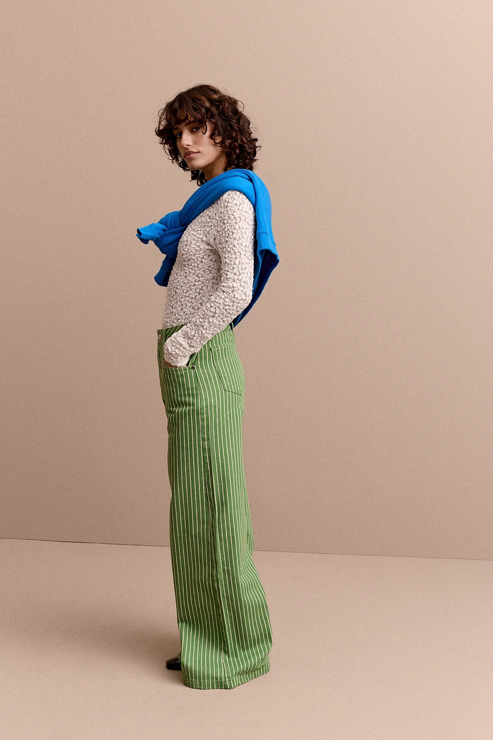 JEAN WIDE LEGS MARCO VERT