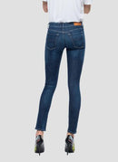 Replay - Jean Coupe Skinny Luz - Dark Blue - Femme