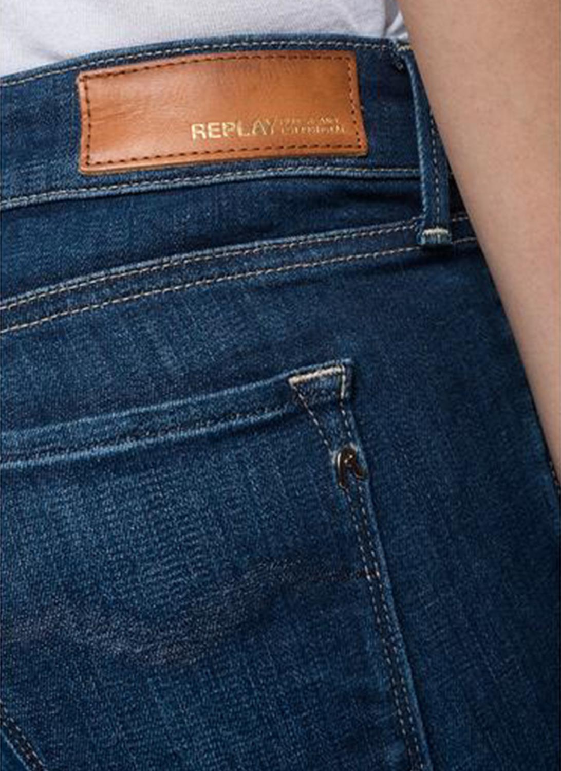 Replay - Skinny Cut Jean Luz - Dark Blue - Women