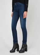 Replay - Jean Coupe Slim Faaby - Dark Blue - Femme