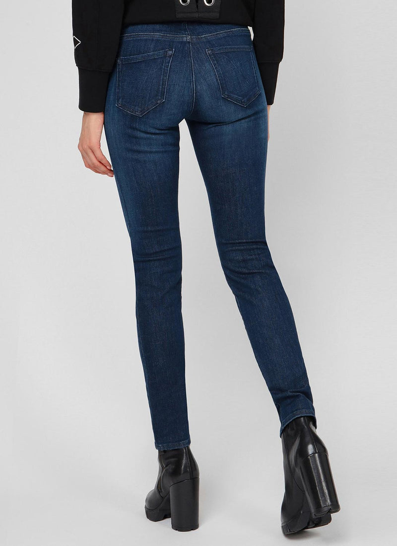 Replay - Jean Coupe Slim Faaby - Dark Blue - Femme