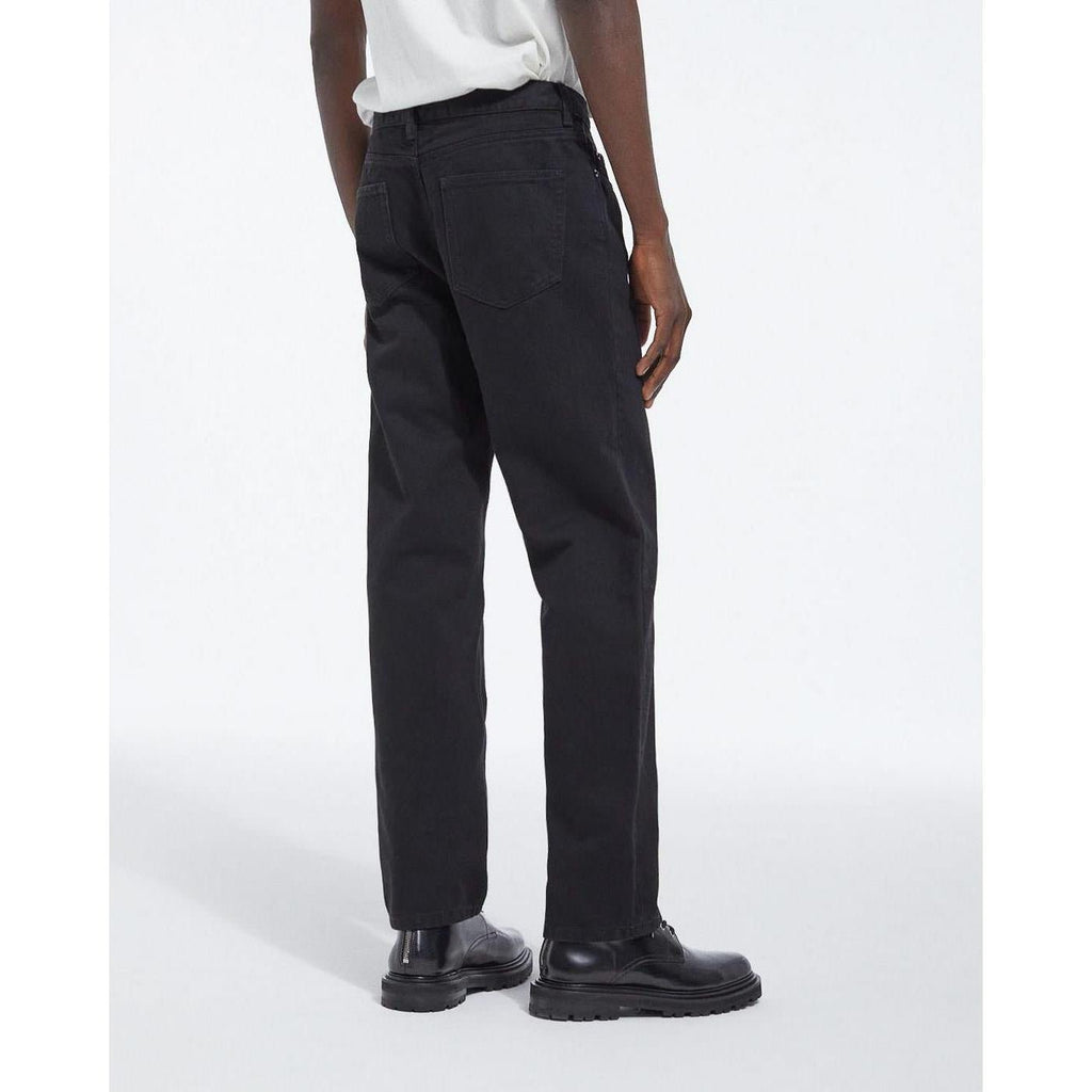 The Kooples - Jean Délavé Noir Coupe Droite Rétro - Homme