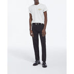 The Kooples - Jean Délavé Noir Coupe Droite Rétro - Homme