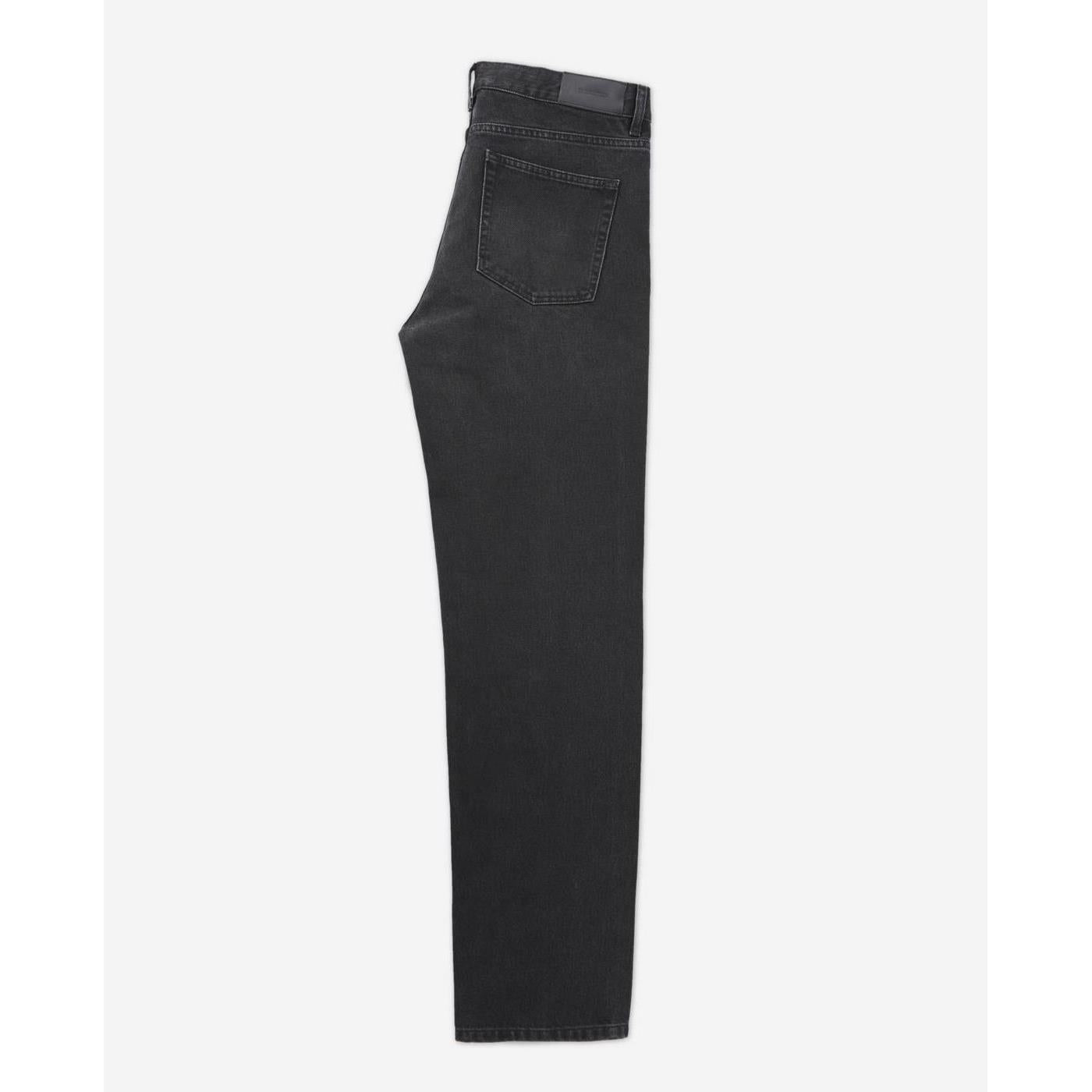 The Kooples - Jean Délavé Noir Coupe Droite Rétro - Homme
