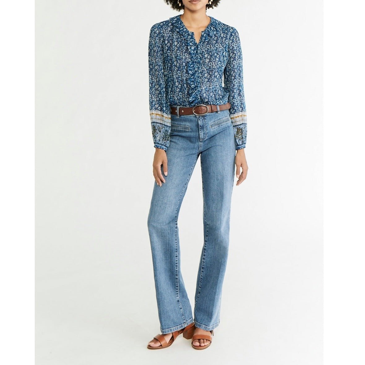 Nello Straight-Cut Jeans - Light Indigo