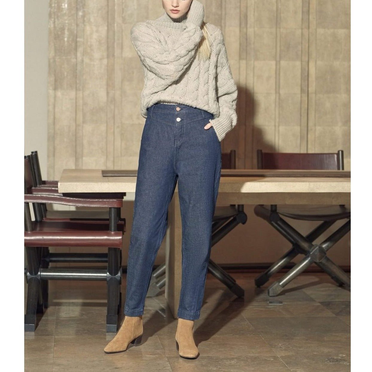 Jean Highwaist Nyla - Denim B-133 - Femme