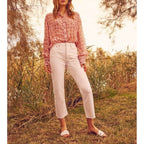 Jean Highwaist Cropped Milo - Dnm Off White