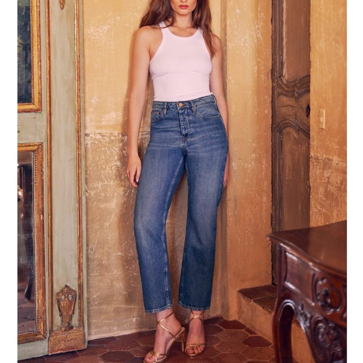Highwaist Cropped Jean Milo - Denim V-311 - Women