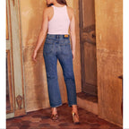 Highwaist Cropped Jean Milo - Denim V-311 - Women