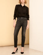Jean Mom Harlem Herring - Gold Dnm Bl-15