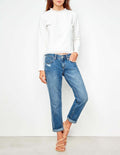 Reiko - Jean Nina Piping - White Dnm B-27