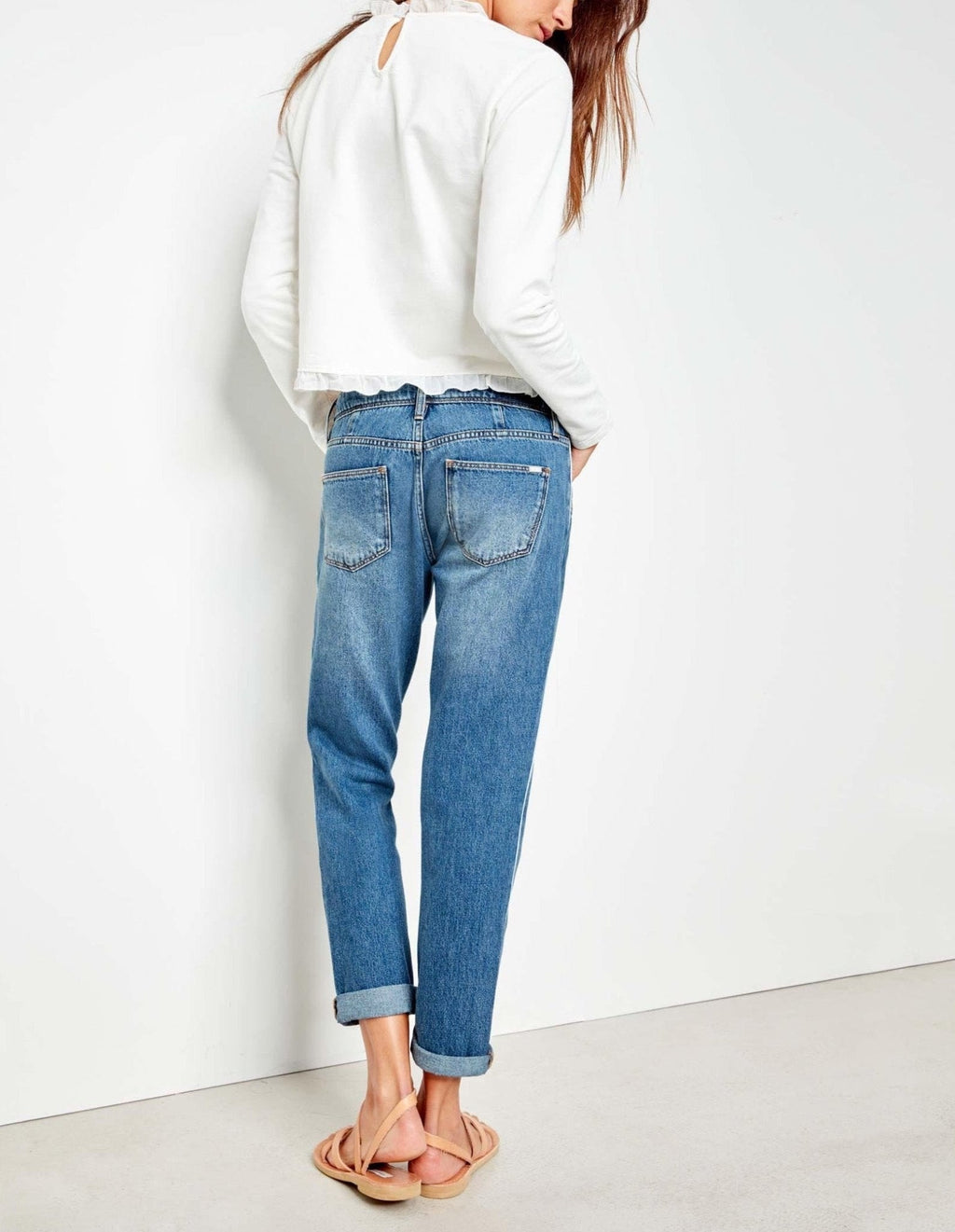 Reiko - Jean Nina Piping - White Dnm B-27