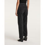 The Kooples - Jean Noir Large Naomy À Détail Matelassé - Femme