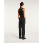 The Kooples - Jean Noir Large Naomy À Détail Matelassé - Femme