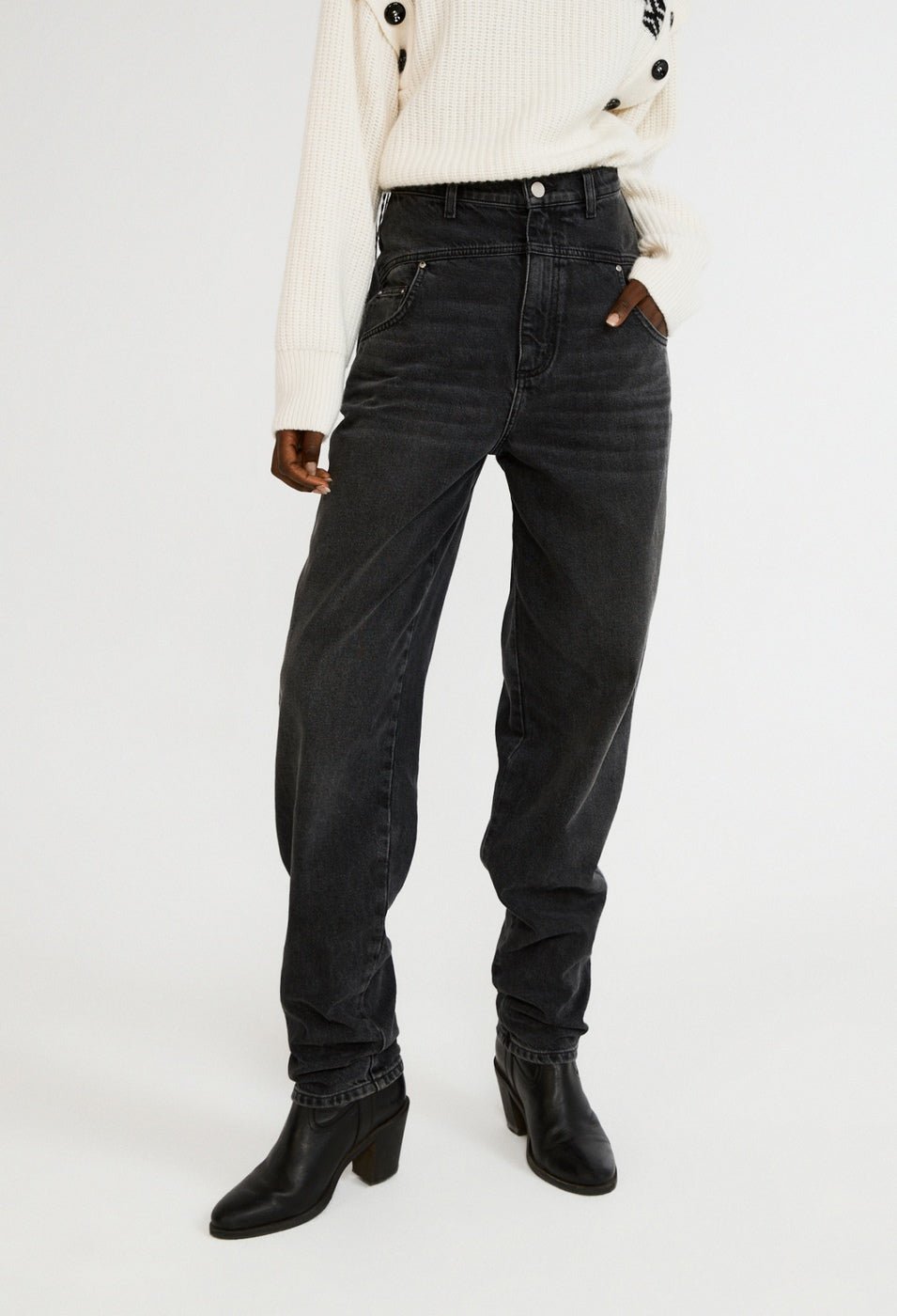 Claudie Pierlot - Pink Bis Jeans - Gray Denim