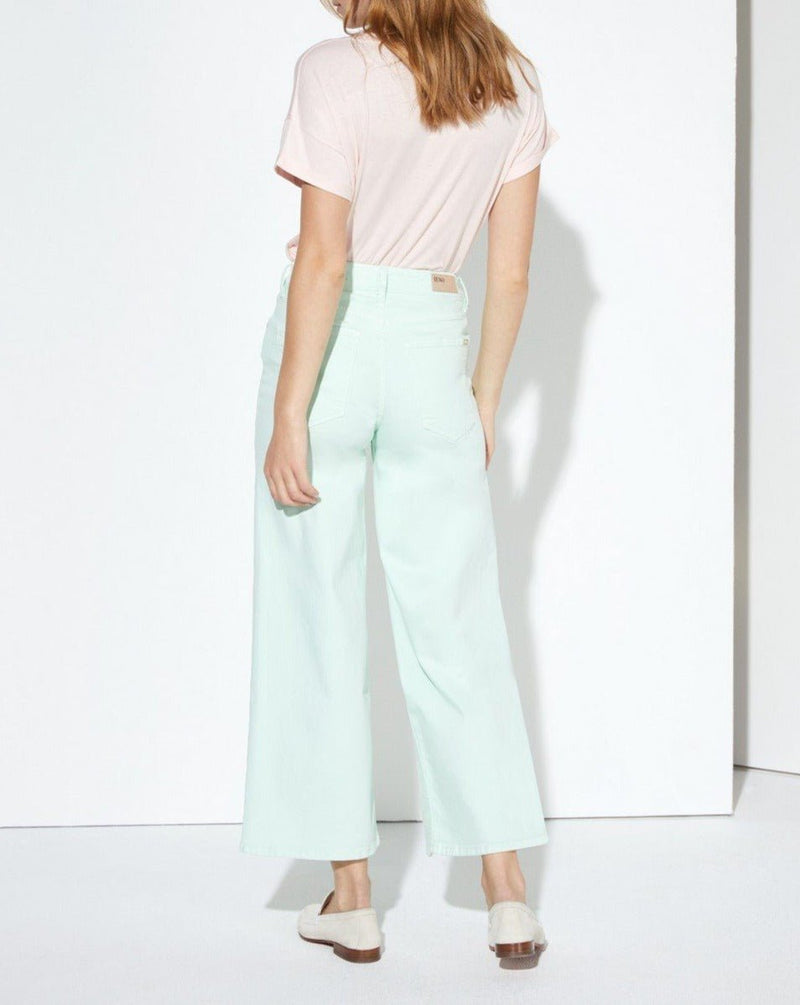 Jeans Color Poppy - Neo Mint - Mujer