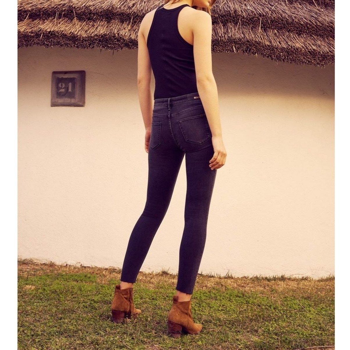 Skinny Cropped Basic Lily - Dnm Bl-530