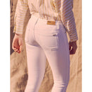 Vaqueros pitillo recortados Lily - Blanco denim - Mujer