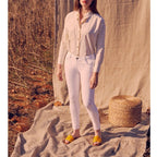 Lily Cropped Skinny Jeans - Denim White - Women