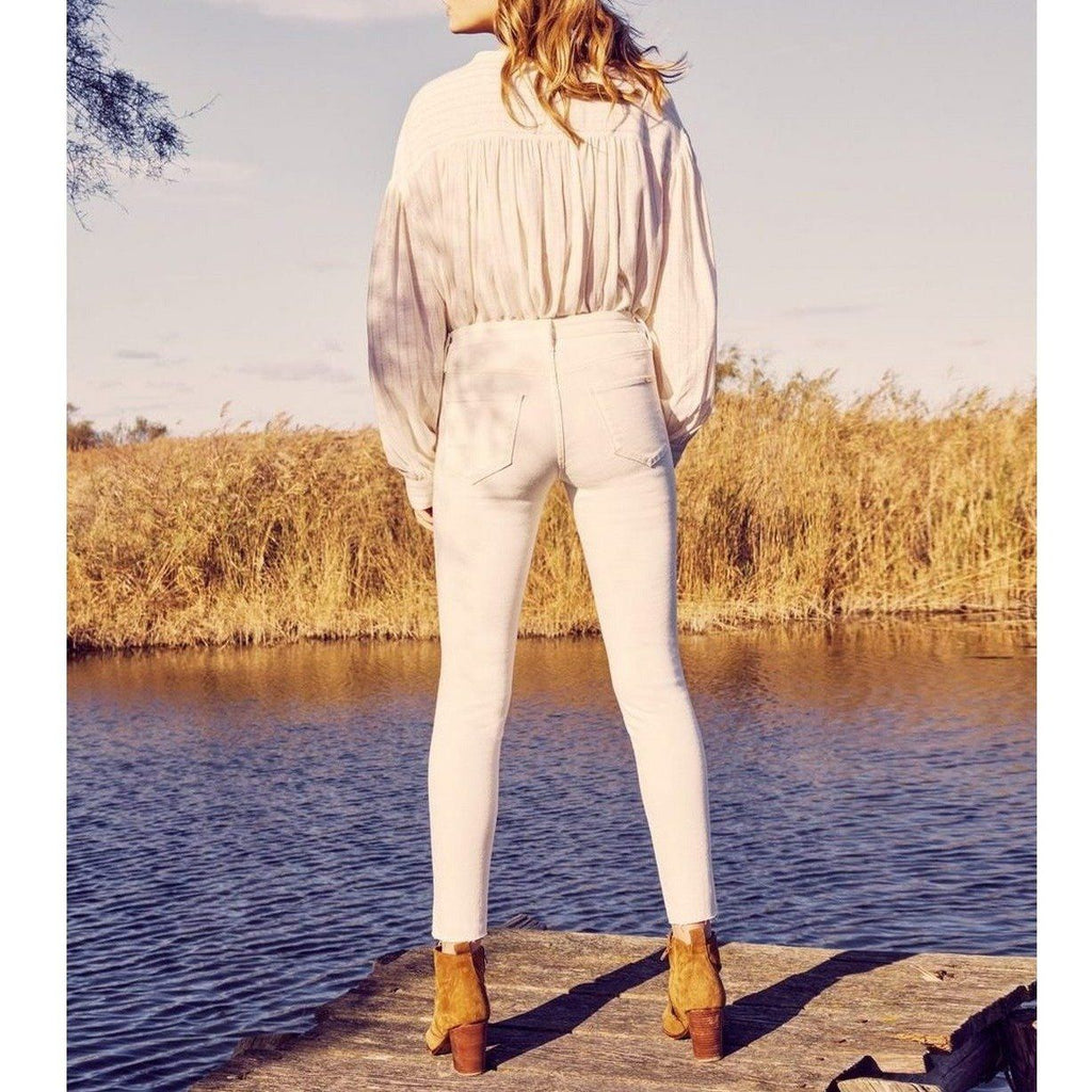 Cropped Skinny Jean Lily Herring - Off White Denim - Women