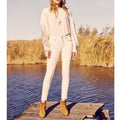 Cropped Skinny Jean Lily Herring - Off White Denim - Women