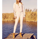 Jean Skinny Cropped Lily Herring - Denim Off White - Femme